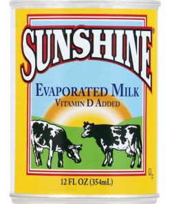Sunshine Evaporated Milk, 12 Fluid Ounces, 24 Per Case | SKU: 610666 | UPC: 075300005079