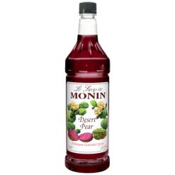 Monin Premium Flavoring Syrup, Desert Pear, 1 Liter (Pack of 4) | SKU: 422204 | UPC: 738337061257