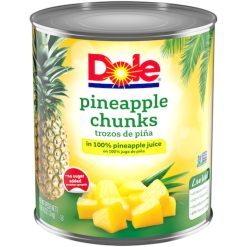 Dole Pineapple Chunk in 100% Pineapple Juice, 106 Ounces, 6 Per Case | SKU: 658860 | UPC: 038900004682