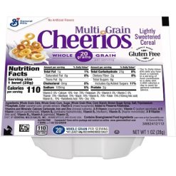 Cheerios Multigrain Bowl Pak Cereal, 1 Ounces, 96 Per Case | SKU: 576233 | UPC: 016000322639