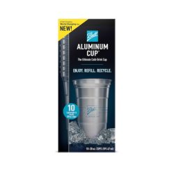Ball Packaging 20 Ounce Aluminum Cup, 10 Each, 10 Per Case | SKU: 730169 | UPC: 810052130012 | GTIN: 10810052130009