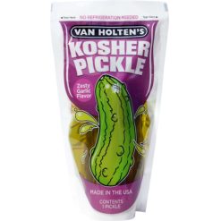 Van Holten s Large Garlic Kosher Pickle, 1 Per Pouch - 12 Per Case | SKU: 690847 | UPC: 038200041233