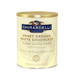 Ghirardelli Sweet Ground White Chocolate Flavor Powder, 3.12 Pounds, 6 Per Case | SKU: 482322 | UPC: 747599620386