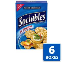 Sociables Nabisco Crackers, 7.5 Ounces, 6 Boxes Per Case | SKU: 555882 | UPC: 044000030483