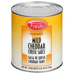 Real Fresh Mild Cheddar Cheese Sauce, 6.63 Pound, 6 Cans Per Case | SKU: 662809 | UPC: 071079103343