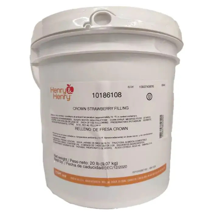 Henry And Henry Strawberry Rhubarb Crown Filling, 20 Pounds | SKU: 555572 | UPC: 684766348615
