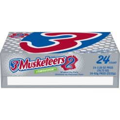 3 Musketeers Multi Piece King Size Chocolate Candy Bar, 3.28 Ounces, 144 Per Case | SKU: 556788 | UPC: 040000246039
