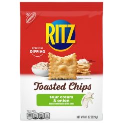 Ritz Nabisco Sour Cream And Onion Toasted Chips, 8.1 Ounces, 6 Per Case | SKU: 659011 | UPC: 044000051061