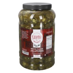Savor Imports, Green Nacho Sliced Jalapeno Pepper, 1 Gallon (Pack of 4) | SKU: 584590 | UPC: 684476058111