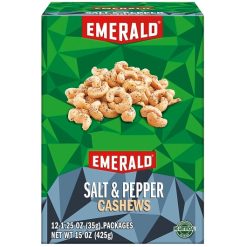 Emerald Cashews Salt And Pepper, 1.25 Ounce, 36 Per Case