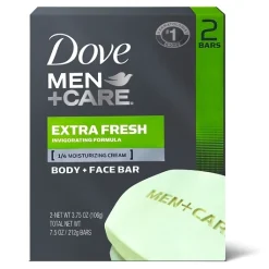 Dove Men Bar Soap Extra Fresh, 7.5 Ounce, 24 Per Case