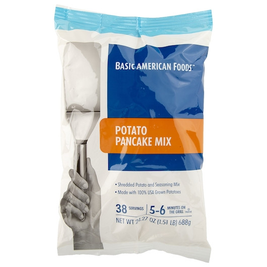 Basic American Foods Golden Grill Potato Pancake Mix, 24.27 ounce, 6 Per Case