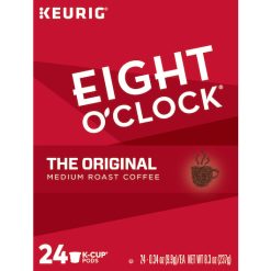 Eight O Clock Original Medium Roast Coffee K-Cups, 8.3 Ounce, 4 Per Case