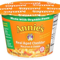 Annie s Real Aged Cheddar Macaroni & Cheese Pasta, 2.01 Ounce, 12 Per Case