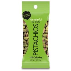 Wonderful Roasted and Salted Pistachio without Shell, 0.75 Ounce , 96 per case