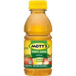 Mott s 100% Apple Juice, 8 Fluid Ounces, 24 Per Case