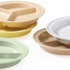 GET Enterprises SuperMel Melamine Tan 3 Compartment Plate, 9 inch, 12 per case