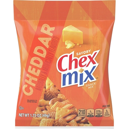 Chex Mix Cheddar Snack Mix, 1.75 Ounces, 60 Per Case