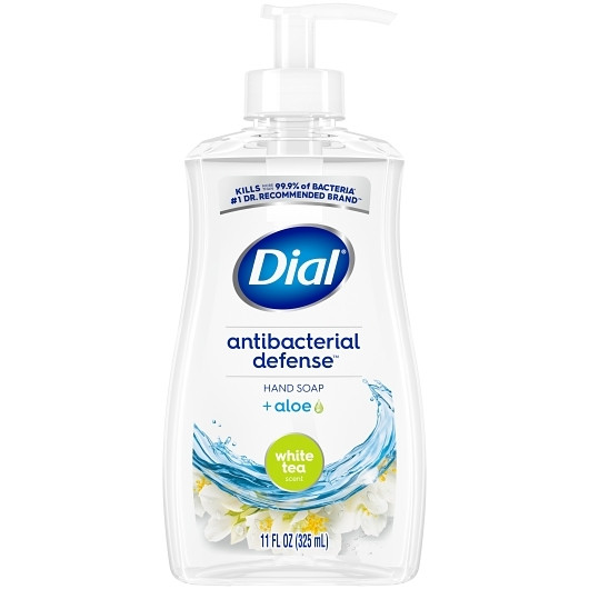 Dial White Tea Liquid Hand Soap Antibacterial Defense, 11 Fluid Ounce, 12 Per Case