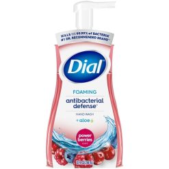 Dial Power Berries Foaming Hand Soap Antibacterial Defense, 10 Fluid Ounce, 8 Per Case