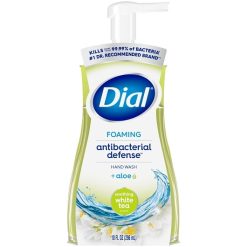 Dial White Tea Foaming Hand Soap Antibacterial Defense, 10 Fluid Ounce, 8 Per Case