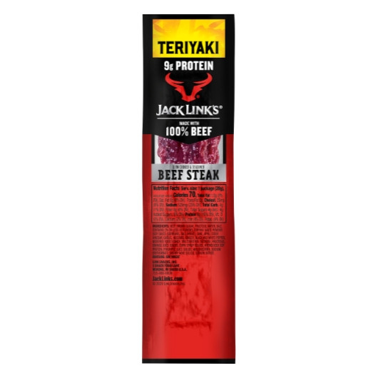 Jack Link Teriyaki Beef Steak, 1 Ounces, 12 Per Pack, 12 Per Case
