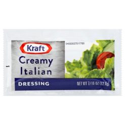 Kraft Creamy Italian Dressing Single Serve, 0.44 Ounce, 200 Per Case