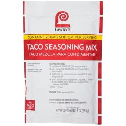 Lawrys Taco Seasoning Mix, 9 Ounce, 6 Per Case