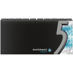 5 Gum Sugarfree Wintermint Ascent Stick Gum, 15 Piece, 10 Per Box, 12 Per Case