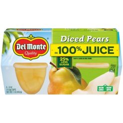 Del Monte Diced Pears In 100 % Juice, 16 Ounce, 6 Per Case