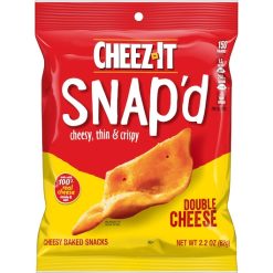 Kelloggs Cheez It Double Cheese Cracker, 2.2 Ounce, 6 per case.