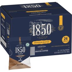Folgers 1850 Ground Pioneer Blend, 24 Count