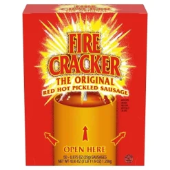Penrose Pickled Sausage Firecracker Two For 1, 0.875 Ounce, 50 Per Box, 2 Per Case