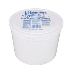 Jhs Marshmallow Topping Tubs, 3 Pounds, 4 Per Case