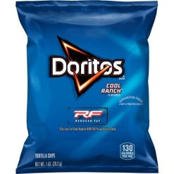Doritos Reduced Fat Cool Ranch Tortilla Chips, 1 Ounce, 72 Per Case