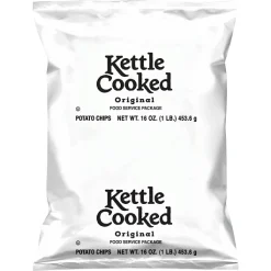 Lays Bulk Kettle Cooked Original Potato Chips, 16 Ounce, 8 Per Case