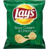 Lays Sour Cream & Onion Potato Chips, 1 Ounce, 104 Per Case