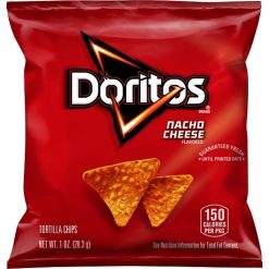 Doritos Nacho Cheese Tortilla Chips, 1 Ounce, 104 Per Case