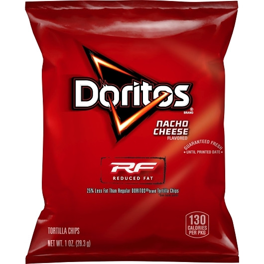 Doritos Nacho Reduced Fat Tortilla Chips, 1 Ounce, 72 Per Case