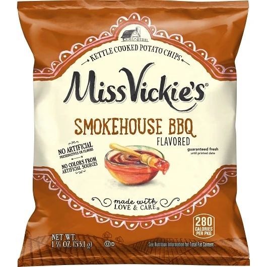 Miss Vickie s Smokehouse Bbq Potato Chips, 1.875 Ounce, 24 Per Case
