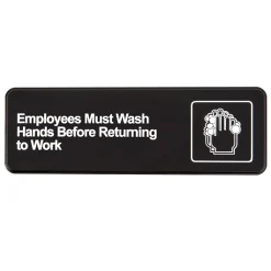 Traex Employee Must Wash Hands Sign, 1 Each