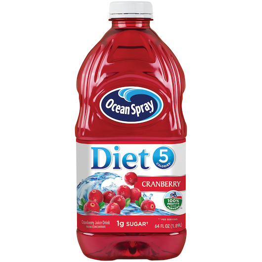 Ocean Spray Diet Cranberry Juice, 64 Fluid Ounces, 8 Per Case