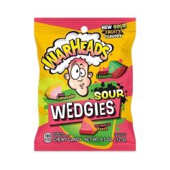 Warheads Wedgies Peg Bag, 4.5 Ounce, 12 Per Case