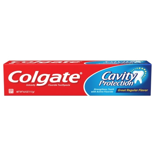Colgate Anti-Cavity Toothpaste, Regular Flavor, 4 Ounce, 6 per Pack, 4 Packs Per Case