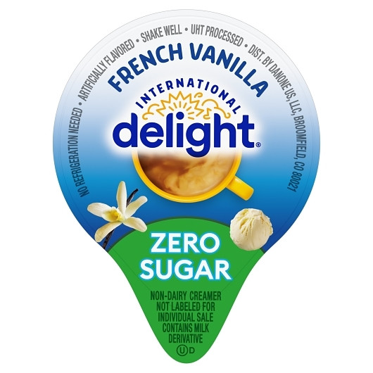 International Delight French Vanilla Singles Zero Sugar, 288 Count