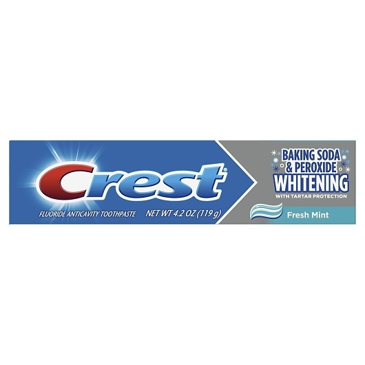 Crest Baking Soda & Peroxide Whitening With Tartar Protection Fresh Mint Toothpaste, 4.2 Ounce, 24 Per Case