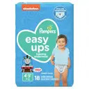 Pampers Easy Ups Training Underwear For Boys, 18 Count, 4 Per Case