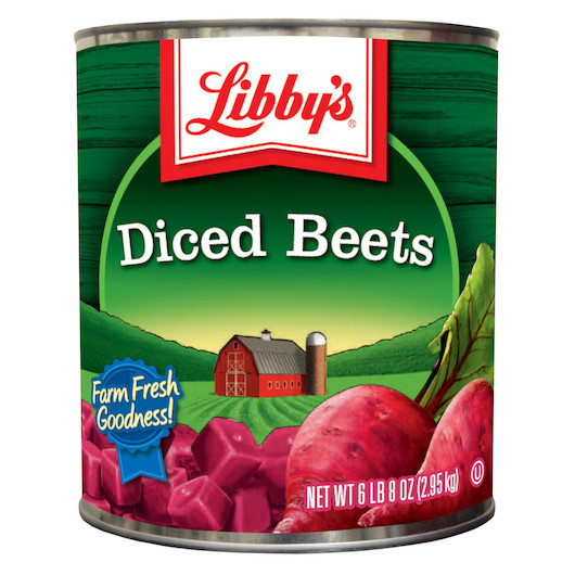 Libby s Diced Beets, 104 Ounces, 6 Per Case