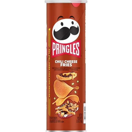 Pringles Chili Cheese Fries Crisps Chips, 5.5 Ounce, 14 Per Case