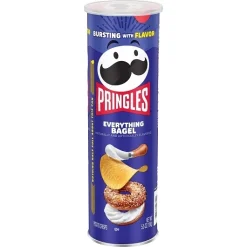 Pringles Everything Bagel Potato Crisps Chips, 5.5 Ounce, 14 Per Case